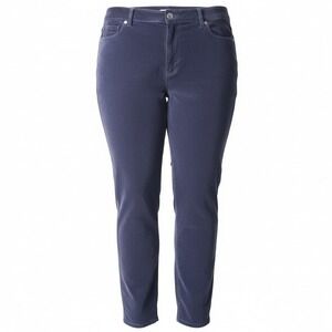 J.Jill Authentic Fit Slim-Leg Corduroy Pants Navy Blue Women's Plus Size 18 $99